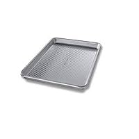 USA Pan Bakeware Nonstick Jelly Roll Pan With Lid, White