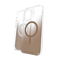 Gear4 ZAGG Milan Snap Case - MagSafe Compatible Clear Case with Beautiful Detailing - for Apple iPhone 13 Pro Max - Gold,702008223