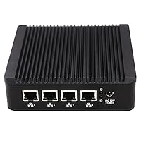 PARTAKER Firewall Micro Appliance, Mini PC, OPNsense with Intel Celeron J4125 Quad Core,4 Intel i225-V 2.5G LAN,1*VGA, 1*HDMI, 1*COM (Support Console), Fanless,8GB Ram,128GB mSATA SSD