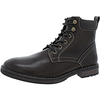 Club Room Mens Westin Faux Leather Lace-Up Ankle Boots