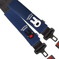 Safety Belt Cover 2P Car Seat Belt Pad Cover kit, 2-Pack Fabric Soft Car Safety Seat Belt Strap Shoulder Pad for Adults and Children，Useful Shoulder Suitable for Backpack，Shoulder Bag Cover (Navy)