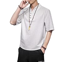 Summer Men's T-Shirt, Chinese Style, Youth, Casual Retro Shirt