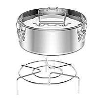 Flan Stainless Steel With Lid And Ergonomic Handle For Easy Lifting Come With Rack Effectively Pressure Cooker Set Flan Mold