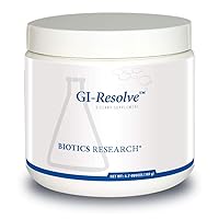 Biotics Research GI Resolve Optimal Gastrointestinal Support, Great-Tasting Powder, Free of Added Flavors, Colors, Gums or Common allergens. Gut Lining Support and Healing, LGlutamine 6.7oz