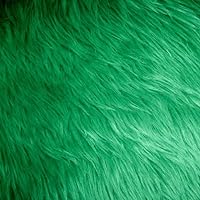 Kelly Green Shag Faux Fur Fabric 60