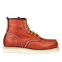 Lumberjacks® steeltoe cap vintage moc toe mens 6 inch boots - 7584
