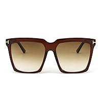 FEISEDY Oversized Square Sunglasses for Women Men Fashion Big Frame Shades B4044
