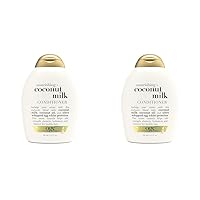 OGX, Hair Conditioner, Sulfate-Free, Nourishing Coconut Milk, 13 Fl Oz (Pack of 2)