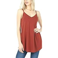 Zenana Regular and Plus Size Front and Back Reversible Spaghetti Strap CAMI