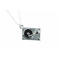 Miniblings Necklace Chain Phonograph 45 cm Platter DJ Musician Music