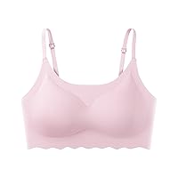 High Support Sports Bra Supportive Removable Pads Seamless Sports Bras Workout for Women Scalloped Cute High Impact
