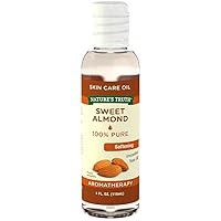 Nature's Truth Aromatherapy Pure Unscented Base Oil, Sweet Almond, 4 Fl Oz