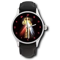 The Blessing of Christ, Symbolic Christian Art Collectible Solid Brass Wrist Watch