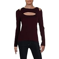 | Cutout Ribbed Sweater | Black Currant, XX-Large