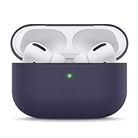 elago Silicone Cover Compatible with Apple AirPod Pro Case - Supports Wireless Charging, Anti-Slip Coating, Great Protection, Slim and Lightweight (Jean Indigo)