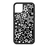Wildflower Cases - Star Girl Case, Compatible with Apple iPhone 11 | Black and White Stars, Gift, Festival, Cute, Trendy - Protective Bumper, 4ft Drop Test Certified, Women Owned Small Business