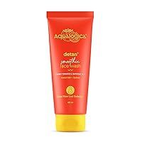 Detan+ Smoothie Face Wash with Glycolic Acid & Cherry Tomato for Men & Women for Tan removal, Hydrates & Gentle Exfoliates -Oily, Dry, Sensitive & Combination Skin -100ml