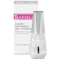 Barielle Clearly Noticeable Nail Thickener, Top Coat Instantly Thickens Nails Up To 50%, Perfect for Damaged Nails, Quick-Drying, Heals Cracked, Split, or Peeling Nails, Promotes Nail Growth, 5 Ounce