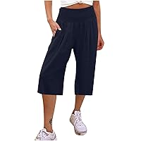 Womans Sweat Pants,Women's Casual Pants Loose Soft Solid Color Wide Leg Long High Waist Straight Leg Pants Casual Pants