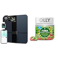 Etekcity Smart Body Composition Scale Bundle with OLLY Fiber Gummy Rings for Digestive Health, 50 Count