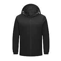 Women's Mens Waterproof Rain Jacket with Hood Breathable Lightweight Windbreaker Aldult Outdoot Rain Soft Shell Coat