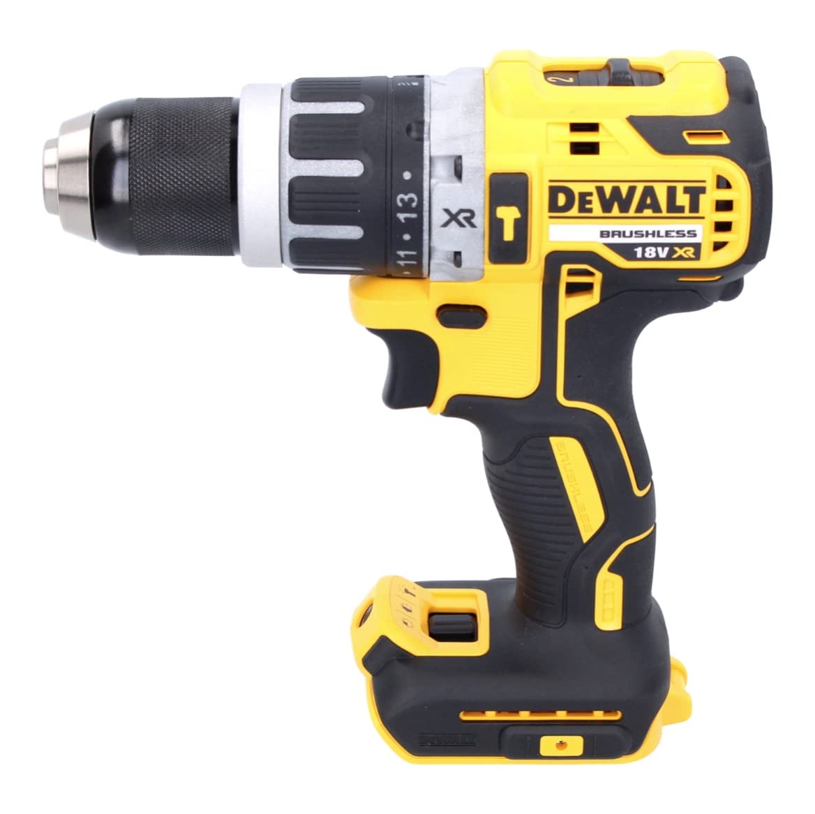 DEWALT DCD796N 18v XR Li-Ion Brushless Compact Combi Hammer, 18 W, 18 V, Yellow/Black