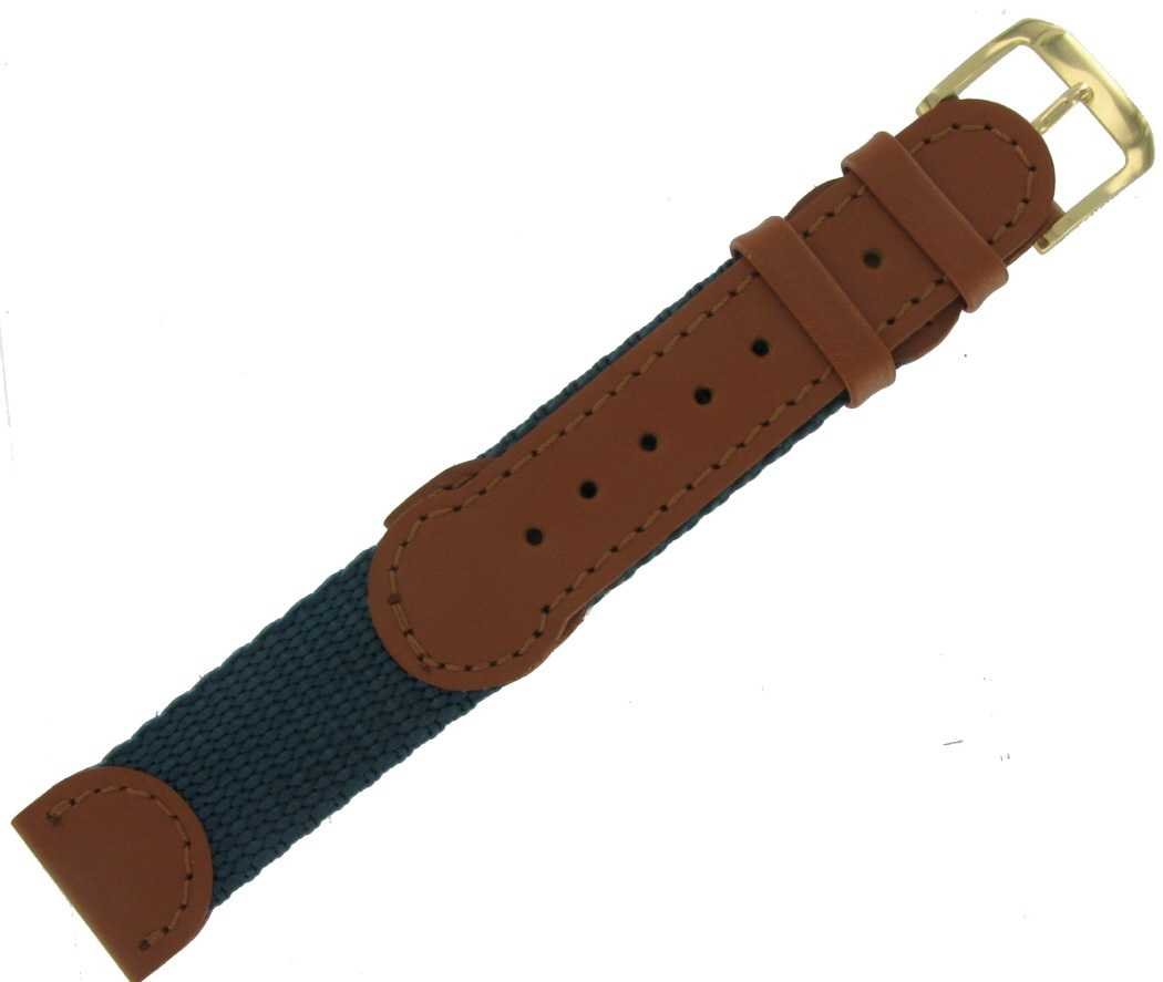 19mm Swiss Army Style Teal Mens Sport Watch Band Speidel