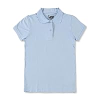 Lee Uniforms Standard Fit S/S Pique Polo (Junior Sizes S - 3XL) - Blue, XL