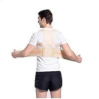 Back Brace Posture Corrector Pack of 2, Adjustable Back Shoulder Lumbar Waist Support Belt for Kyphosis Humpback