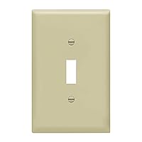 ENERLITES Toggle Light Switch Wall Plate, Gloss Finish, Midway Size 1-Gang 4.88
