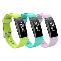 Replacement Band for Fitbit Inspire 3, Inspire 2, Inspire HR, Ace 2, Ace 3 Sport Accessories Watchbands, 15 Color Classic TPU Watch Band with Buckle