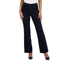 Anne Klein Womens High Rise Pull On Flared Pants