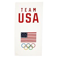 Collectibles Team USA Olympics Super Soft Cotton Bath/Pool/Beach Towel, 60 in x 30 in, (Officially Licensed Product)