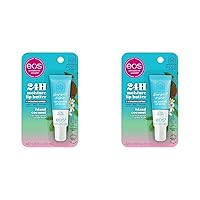 eos Sunset Sips Lip Butter Tube- Island Coconut, 24-Hour Moisture, Overnight Lip Mask, Lip Care Products, 0.35 fl oz (Pack of 2)