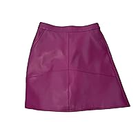 Woman Skirts Korean Style Real Leather Skirts High Waist Mini Skirt