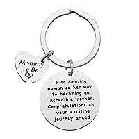 Mom to Be Gift New Mom Keychain Pregnancy Announcement Baby Announcement Gifts To an Amazing Woman On Her Way to Becoming an Incredible Mother Keychain First Time Mom Gift