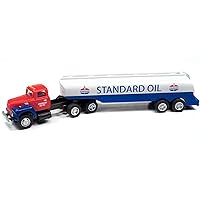 1954 IH R-190 Tractor Red with Tanker Trailer Standard Oil 1/87 (HO) Scale Model Truck CMW31205