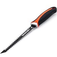 VANQUISH Double Edge Aluminum Alloy Drywall Saw Small Hand Jab Saw for Wallboard Plywood and PVC (4819)