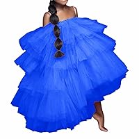 WDPL Girls' High Low Layers Party Tulle Skirt