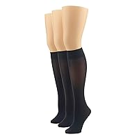 Women's Soft Opaque Knee High Socks (Pack of 3)