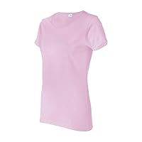 Gildan 5000L - Missy Fit Ladies T-Shirt Heavy Cotton - First Quality - Light Pink - Small