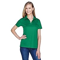 CrownLux Performance Ladies' Plaited Polo L Kelly Green