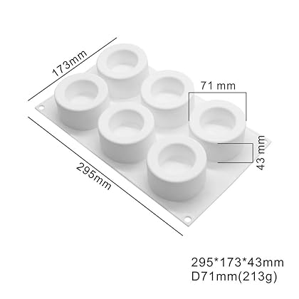Pudding Cake Silicone Mold-Yawooya 6 Cavities Easter Candle Cup Cake Molds Mousse Baking Muffin Tart Utensil
