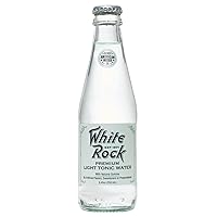 White Rock Premium LIGHT TONIC WATER (Pack of 8) (1/3rd of a Case) 8.45oz Bottles Diet Oldest American Mixer Est 1871 With Natural Quinine 250ml Per (Includes 8 Individual 8.4oz Light Diet Tonic Bottles)