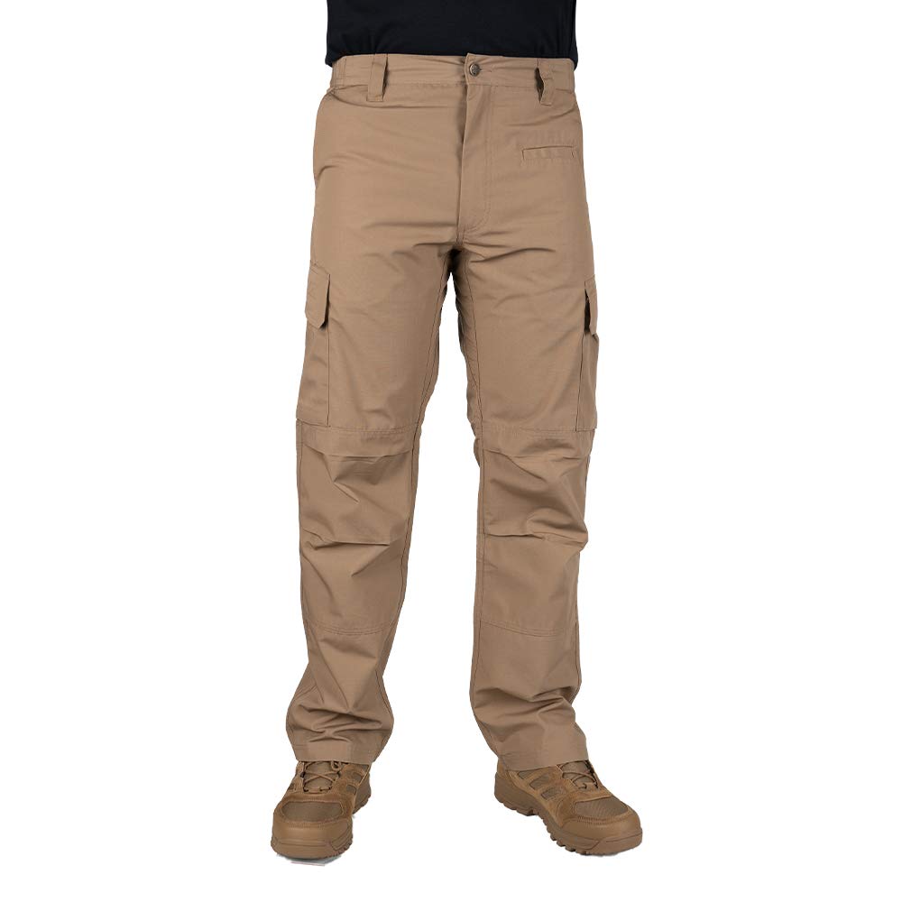 LA Police Gear Men's Tactical Pants, Water Resistant Ripstop Cargo Pants, Lightweight Urban Ops EDC Hiking Work Pants