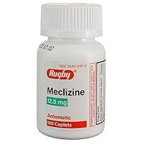 Rugby Meclizine 12.5mg. Antiemetic, 100CT (Pack of 1)