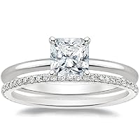 Radiant Cut Moissanite Solitaire Engagement Ring, 2.00 CT, 10K White Gold, Wedding Ring Gift for Her