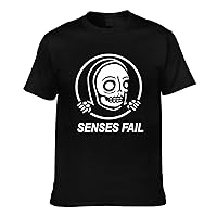 Senses Fail T Shirt Man's Summer Round Neckline Short Sleeves Tshirt