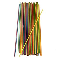 Homeford Wooden Dowel Sticks, Multi-Color, 8-Inch, 80-Count