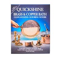 Quickshine Brass and Copper Clean and Shine Bath, 4 Sachets, 4 Count